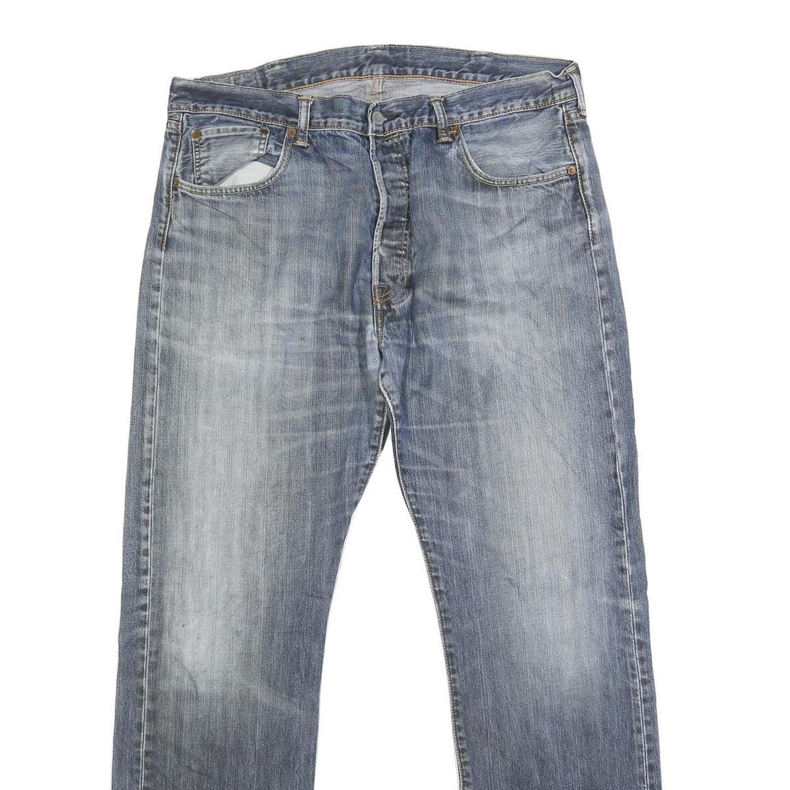 LEVI'S 501 Mens Jeans Blue Relaxed Straight Denim Medium W38 L33 Classic Fit