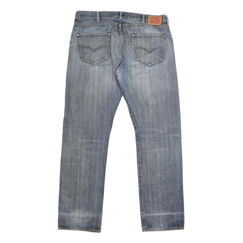 LEVI'S 501 Mens Jeans Blue Relaxed Straight Denim Medium W38 L33 Classic Fit