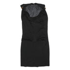 GUCCI Womens Black Day Cotton Blend Sleeveless Midi Dress M Elegant Fit