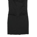 GUCCI Womens Black Day Cotton Blend Sleeveless Midi Dress M Elegant Fit