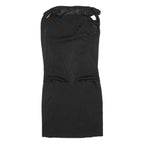 GUCCI Womens Black Day Cotton Blend Sleeveless Midi Dress M Elegant Fit