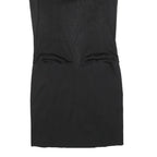GUCCI Womens Black Day Cotton Blend Sleeveless Midi Dress M Elegant Fit