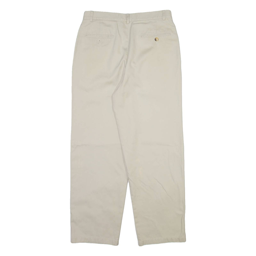 CYRILLUS Mens Trousers Beige Regular Tapered W28 L27