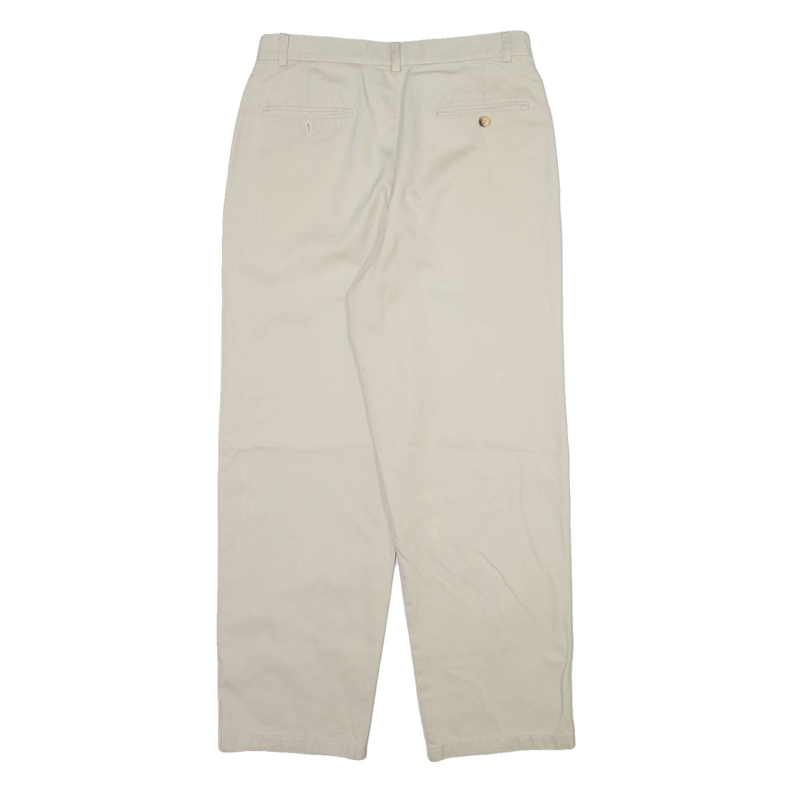 CYRILLUS Mens Trousers Beige Regular Tapered W28 L27