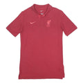 NIKE Boys Red Liverpool FC Short Sleeve Polo Shirt L Football Casual
