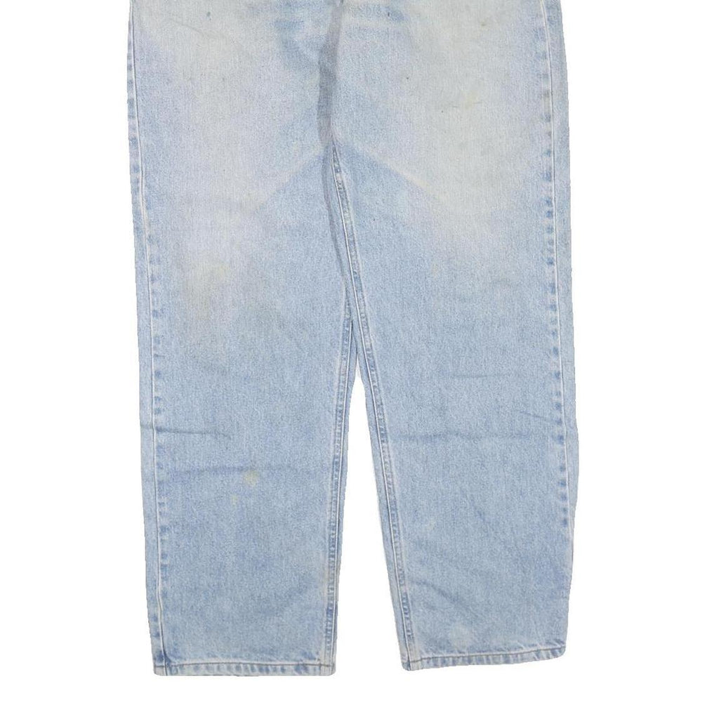 CARHARTT Mens Regular Fit Light Blue Denim Jeans W38 L32 Zip Cotton Blend Casual