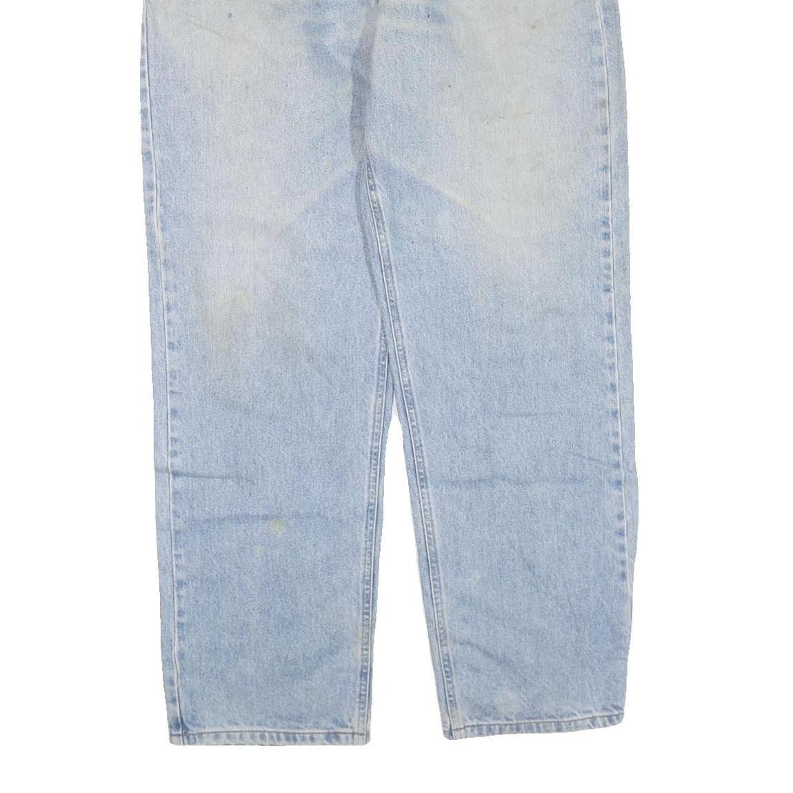 CARHARTT Mens Regular Fit Light Blue Denim Jeans W38 L32 Zip Cotton Blend Casual