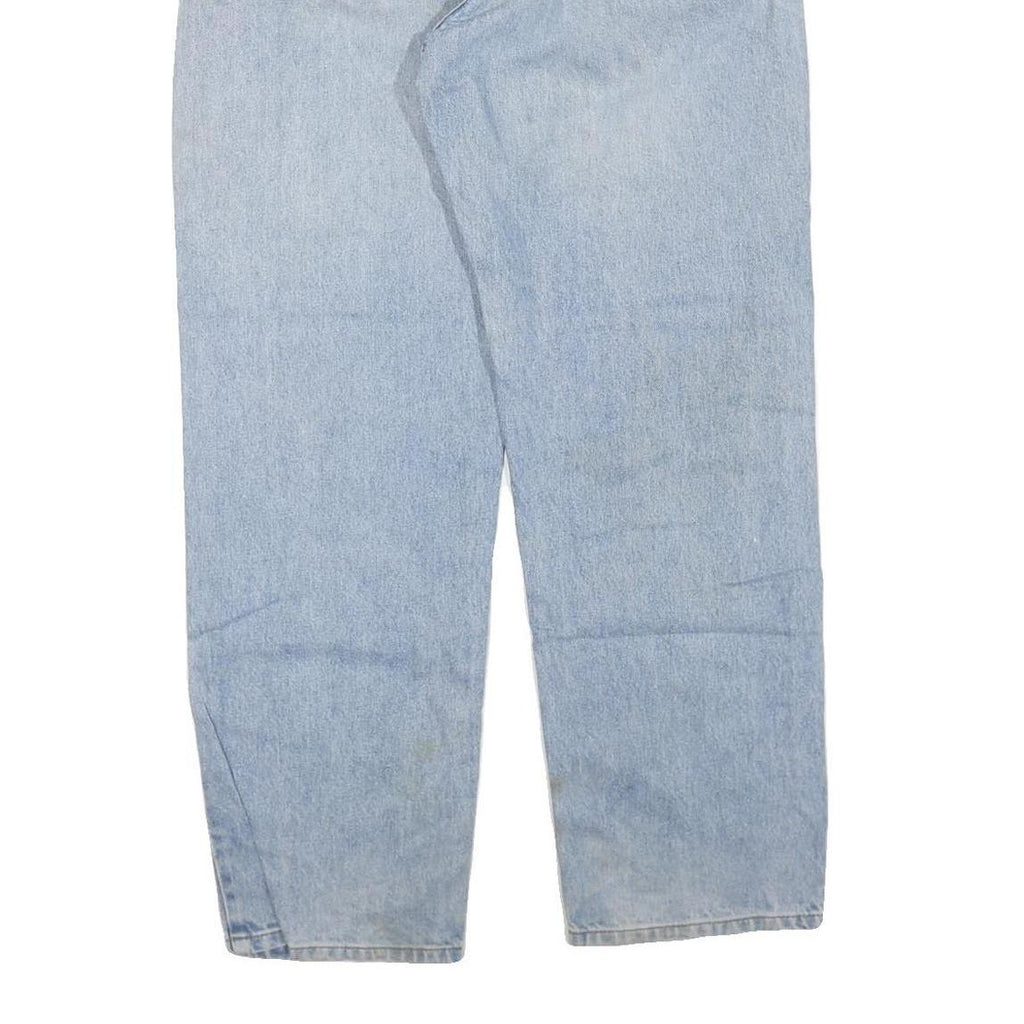 CARHARTT Mens Regular Fit Light Blue Denim Jeans W38 L32 Zip Cotton Blend Casual