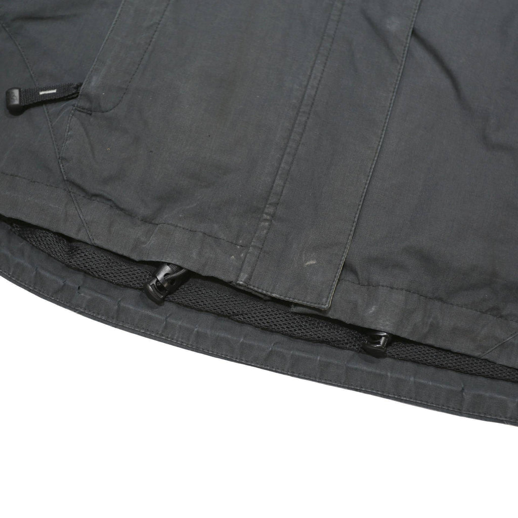 JACK WOLFSKIN Womens Black Outdoor Jacket UK 10 Polyester Blend Zip Hooded