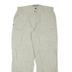 MERU Womens Polyester Blend Beige Relaxed Straight Trousers W34 L30 Outdoor