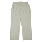 MERU Womens Polyester Blend Beige Relaxed Straight Trousers W34 L30 Outdoor