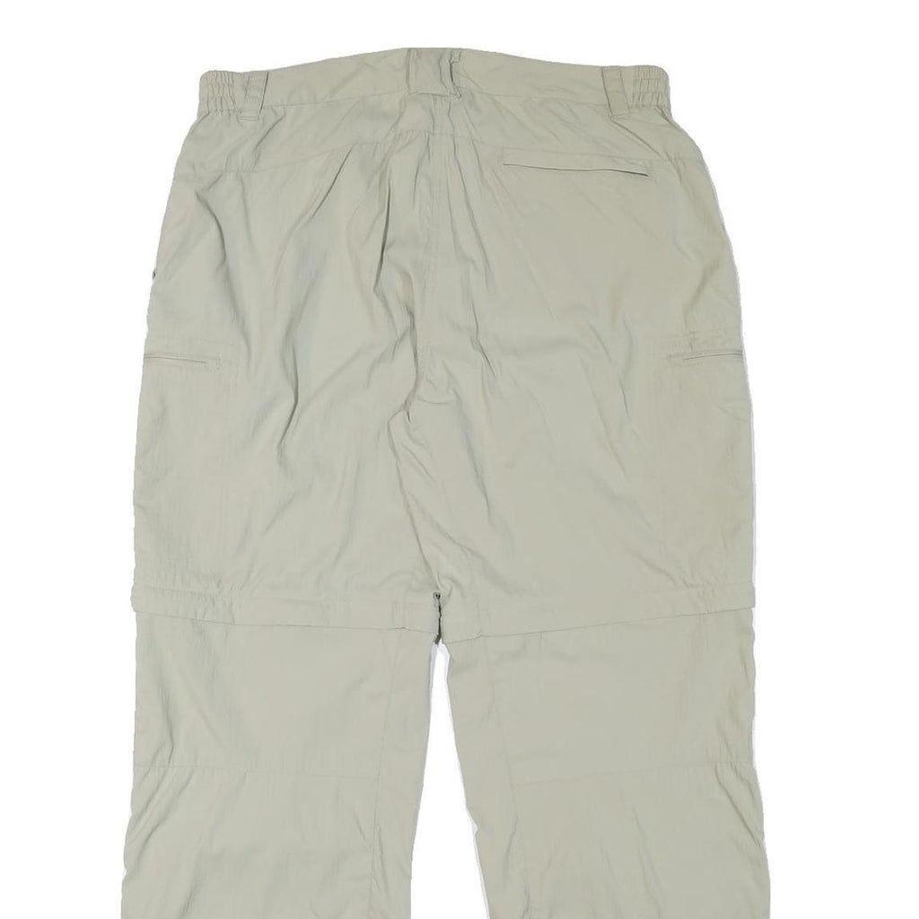 MERU Womens Polyester Blend Beige Relaxed Straight Trousers W34 L30 Outdoor