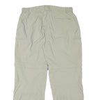 MERU Womens Polyester Blend Beige Relaxed Straight Trousers W34 L30 Outdoor