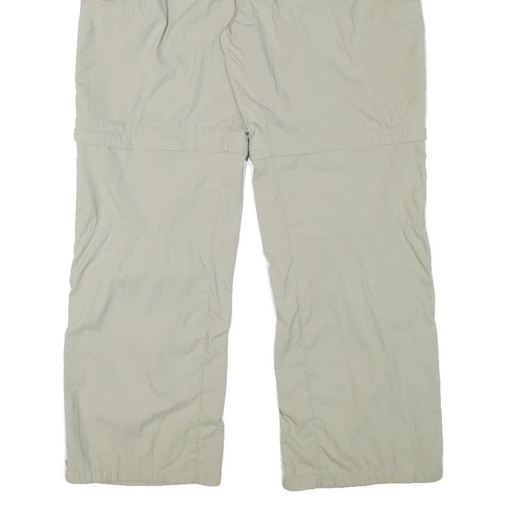 MERU Womens Polyester Blend Beige Relaxed Straight Trousers W34 L30 Outdoor