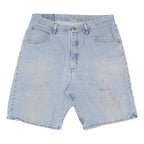 WRANGLER Mens Denim Light Blue Casual Shorts L W34 Classic Fit Cotton Blend