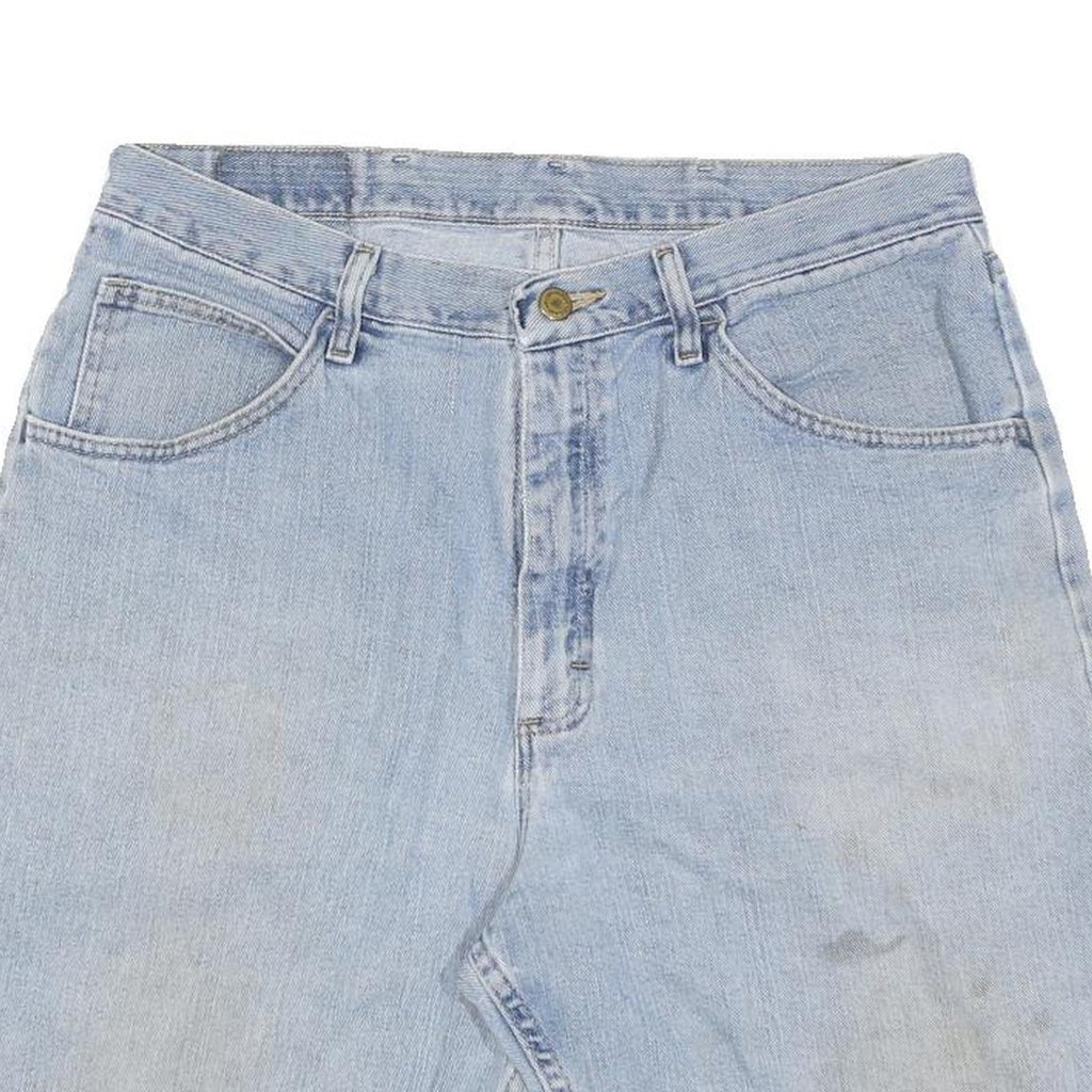 WRANGLER Mens Denim Light Blue Casual Shorts L W34 Classic Fit Cotton Blend