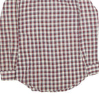 LEVI'S Mens Red & Beige Check Shirt M Long Sleeve Button Cotton Casual