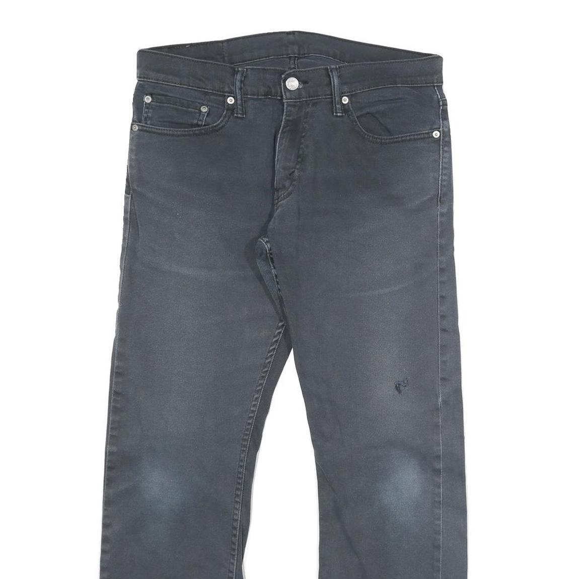 LEVI'S 514 Mens Jeans Black Slim Straight Denim Medium W33 L30 Classic Style