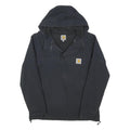 CARHARTT Mens Black Jacket XS Polyester Blend Zip Hooded Plain Casual Workwear