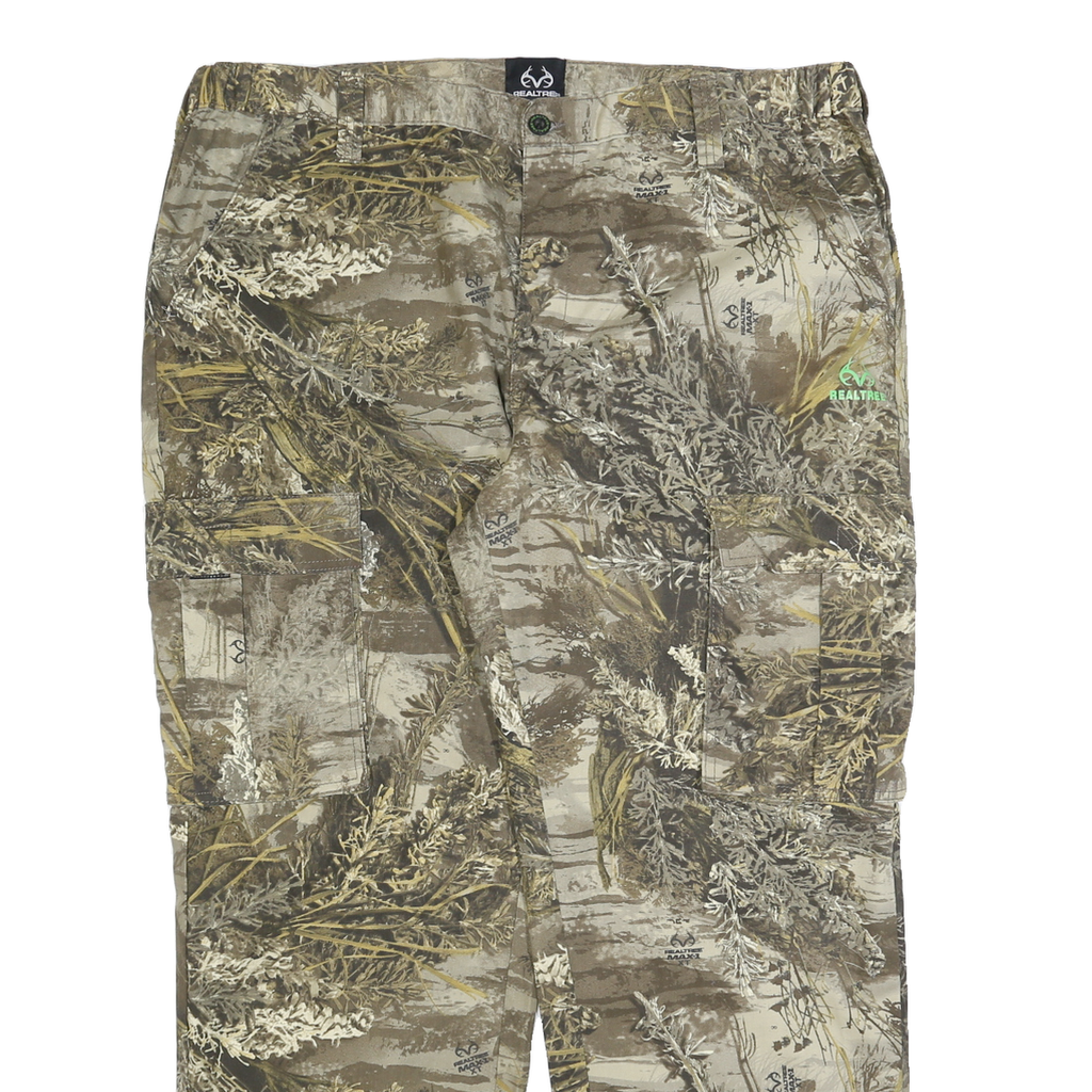 REALTREE Mens Cotton Blend Camouflage Trousers Regular Fit W40 L32 Outdoor Wear