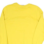 CHAMPION Mens Yellow Cotton Blend Crew Neck XS Logo Sweatshirt Pullover