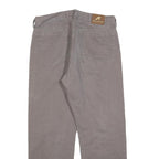 LEE COOPER Mens Cotton Blend Grey Relaxed Straight Trousers W34 L27 Zip Closure