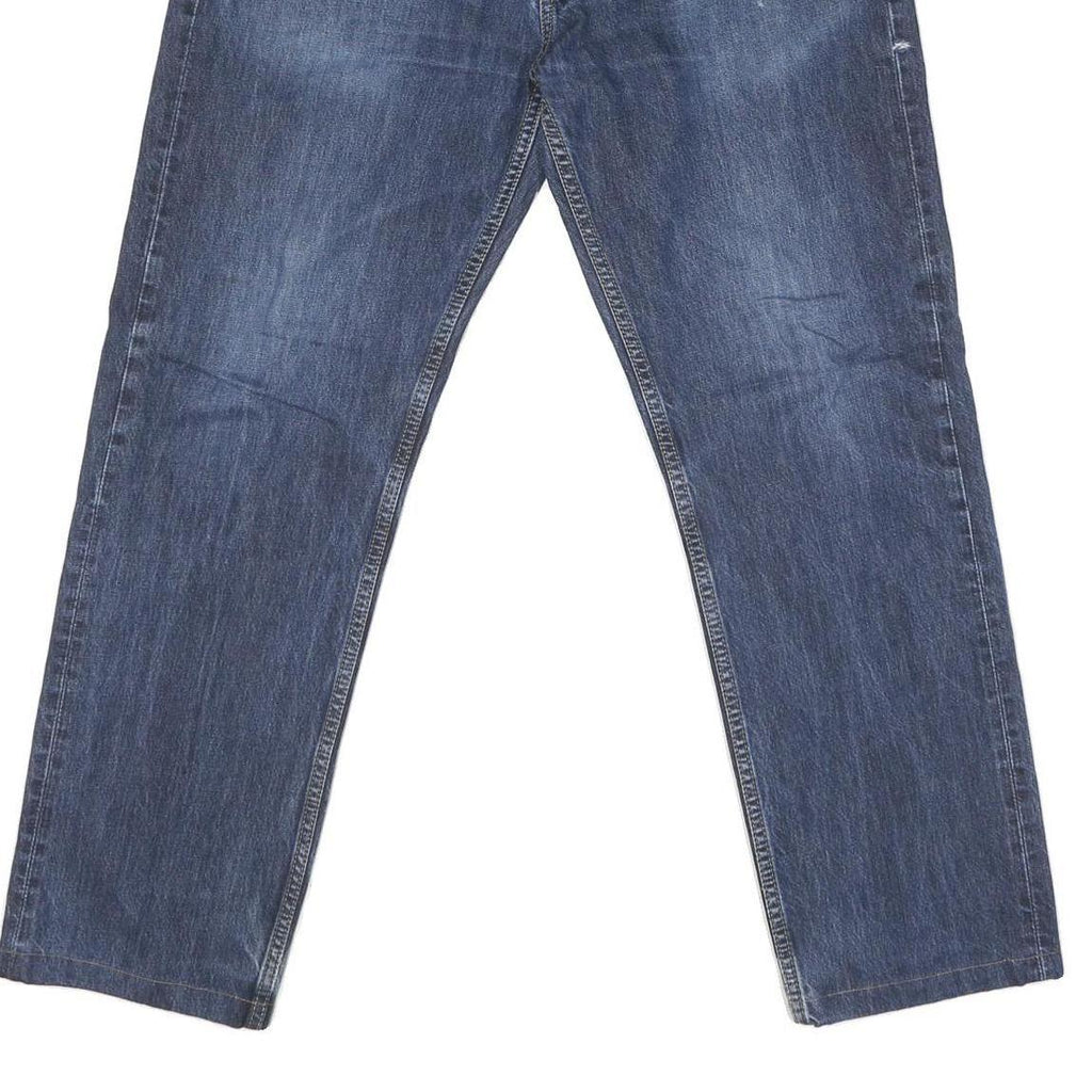 CARHARTT Mens Jeans Blue Regular Straight Denim W32 L29 Button Cotton Blend