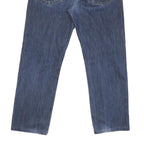 CARHARTT Mens Jeans Blue Regular Straight Denim W32 L29 Button Cotton Blend