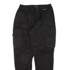 PROJECT X Cargo Womens Trousers Black Regular Tapered W29 L30