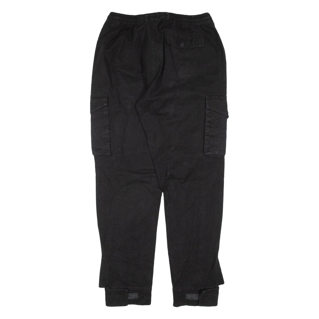 PROJECT X Cargo Womens Trousers Black Regular Tapered W29 L30