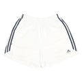 ADIDAS Mens White & Navy Casual Sports Shorts Size M W26 Elastic Waist