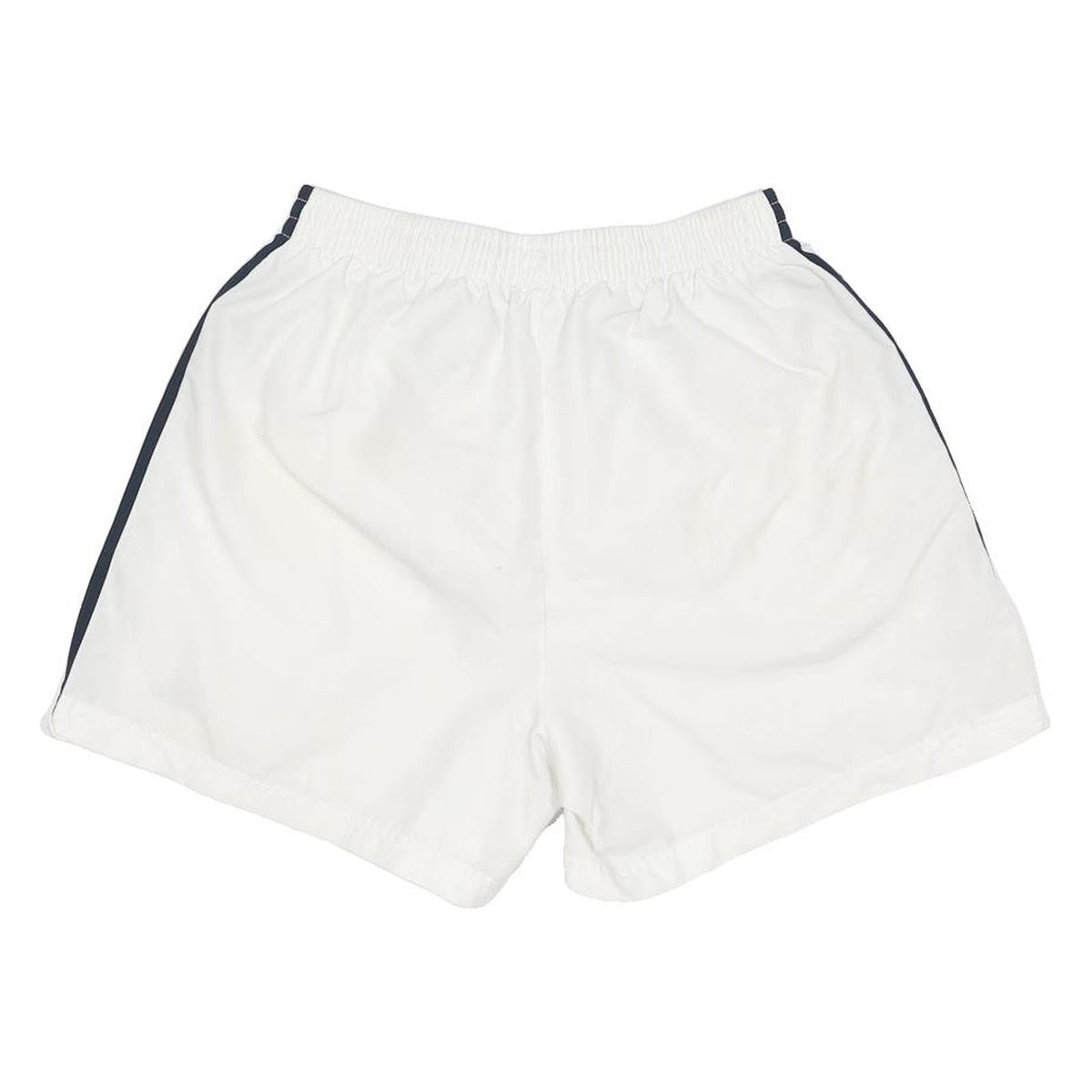 ADIDAS Mens White & Navy Casual Sports Shorts Size M W26 Elastic Waist