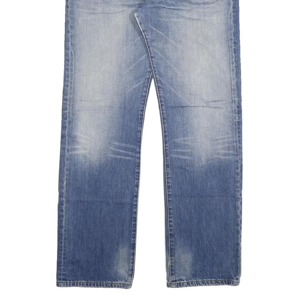 LEVI'S 501 Mens Jeans Blue Regular Straight Denim Medium W38 L34 Button Closure