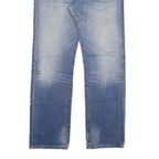 LEVI'S 501 Mens Jeans Blue Regular Straight Denim Medium W38 L34 Button Closure