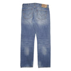 LEVI'S 501 Mens Jeans Blue Regular Straight Denim Medium W38 L34 Button Closure