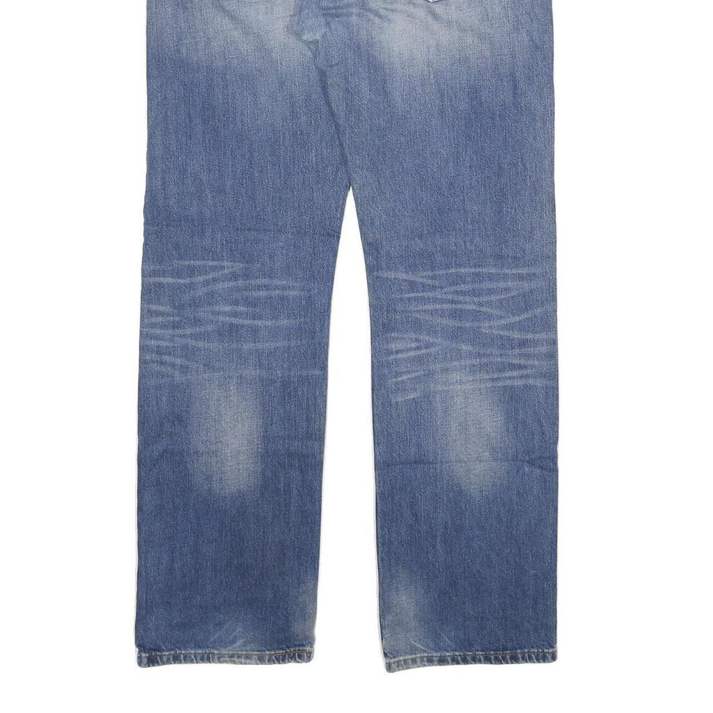 LEVI'S 501 Mens Jeans Blue Regular Straight Denim Medium W38 L34 Button Closure