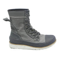 CONVERSE Womens Canvas Lace-Up Boots Black & Grey Synthetic UK 5 Stylish Durable