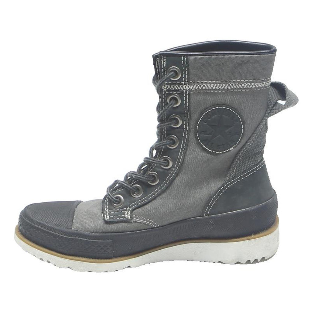 CONVERSE Womens Canvas Lace-Up Boots Black & Grey Synthetic UK 5 Stylish Durable