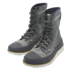 CONVERSE Womens Canvas Lace-Up Boots Black & Grey Synthetic UK 5 Stylish Durable