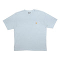 CARHARTT Mens Light Blue & Speckle Pocket T-Shirt L Short Sleeve Crew Neck