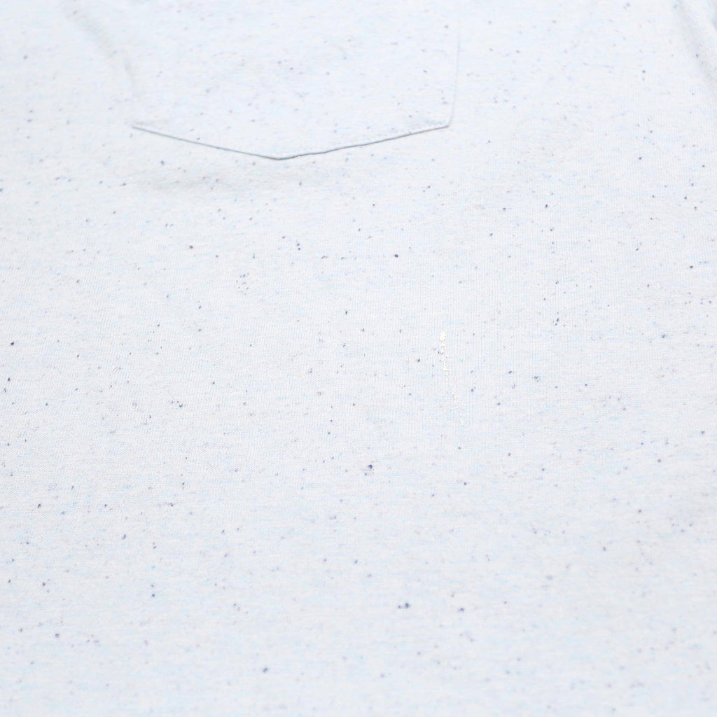 CARHARTT Mens Light Blue & Speckle Pocket T-Shirt L Short Sleeve Crew Neck