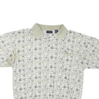 SAFE HARBOR Mens Beige & Cream Short Sleeve Printed Polo Shirt 2XL Casual