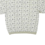 SAFE HARBOR Mens Beige & Cream Short Sleeve Printed Polo Shirt 2XL Casual