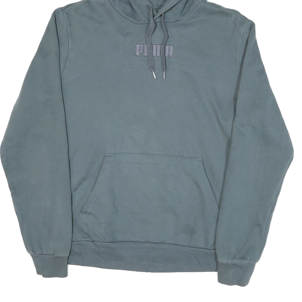 PUMA Mens Blue Pullover Hoodie S Cotton Blend Casual Sporty Lightweight