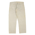 LEVI'S 501 Mens Jeans Beige Regular Straight Denim W34 L26 Button Cotton Blend