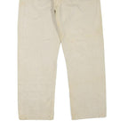 LEVI'S 501 Mens Jeans Beige Regular Straight Denim W34 L26 Button Cotton Blend
