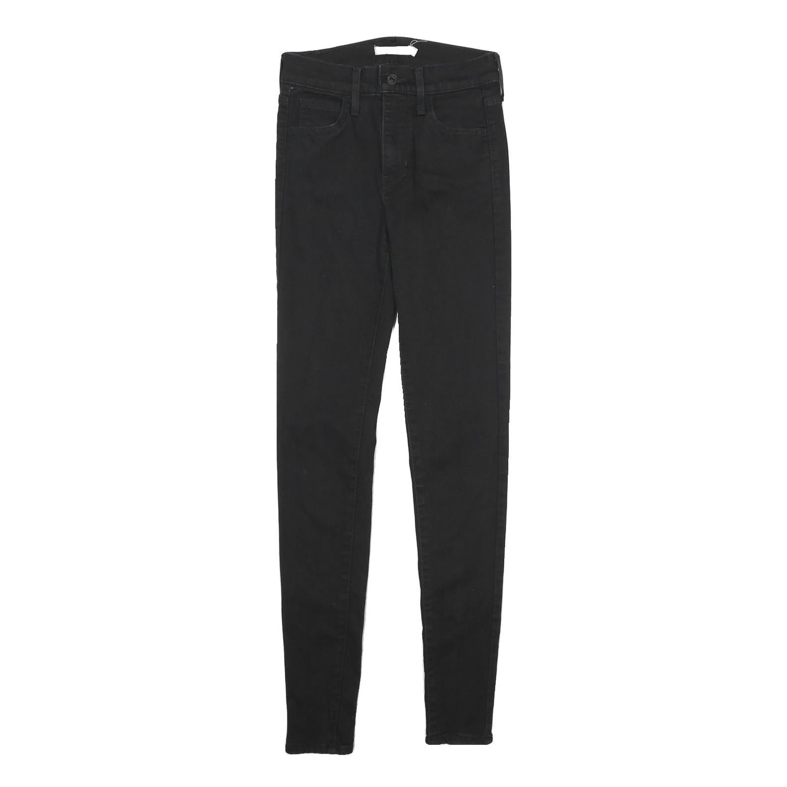 LEVI'S 720 High Rise Super Skinny Womens Jeans Black Slim Skinny Denim Medium