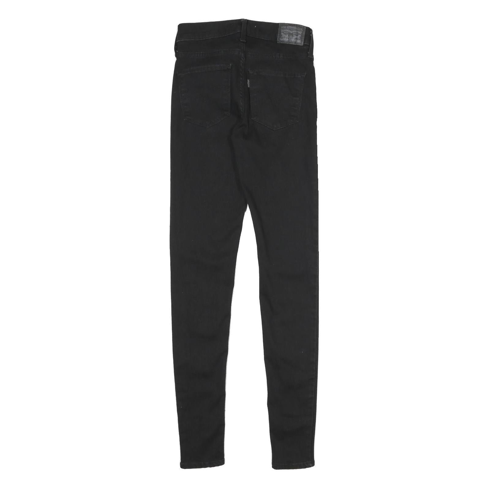 LEVI'S 720 High Rise Super Skinny Womens Jeans Black Slim Skinny Denim Medium