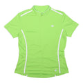 PEARL IZUMI Womens Green & White Cycling T-Shirt XL Short Sleeve 1/4 Zip