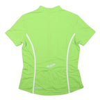 PEARL IZUMI Womens Green & White Cycling T-Shirt XL Short Sleeve 1/4 Zip